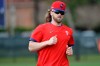 Philadelphia Philies' Bryce Harper runs during a spring training baseball workout Wednesday, Feb. 19, 2020, in Clearwater, Fla. (AP Photo/Frank Franklin II)