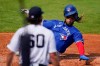 New York Yankees' Asher Wojciechowski (60) watches as Toronto Blue Jays' Vladimir Guerrero Jr. scores on Jonathan Davis single during the third inning of a spring baseball game Sunday, Feb. 28, 2021, in Tampa, Fla. (AP Photo/Frank Franklin II)