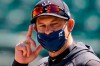 New York Yankees manager Aaron Boone watches batting practice before a spring training exhibition baseball game against the Detroit Tigers at Joker Marchant Stadium in Lakeland, Fla., Tuesday, March 9, 2021. (AP Photo/Gene J. Puskar