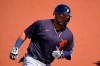 Detroit Tigers' Isaac Paredes rounds third after hitting a three-run home run off Philadelphia Phillies starting pitcher Spencer Howard during the first inning of a spring training exhibition baseball game in Clearwater, Fla., Wednesday, March 10, 2021. (AP Photo/Gene J. Puskar)