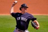 New York Yankees starting pitcher Gerrit Cole delivers during the third inning of a spring training exhibition baseball game against the Philadelphia Phillies in Clearwater, Fla., Thursday, March 11, 2021. (AP Photo/Gene J. Puskar)