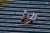 Pittsburgh Pirates fans sit in the bleachers during a spring training baseball game between the Pirates and the Tampa Bay Rays in Bradenton, Fla., Wednesday, March 17, 2021. (AP Photo/Gene J. Puskar)