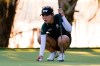 Lydia Ko, of New Zealand, lines up a putt on the 18th green during first round of the Gainbridge LPGA golf tournament Thursday, Feb. 25, 2021, in Orlando, Fla. (AP Photo/John Raoux)