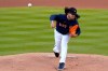 Houston Astros starting pitcher Lance McCullers Jr. throws during the first inning of a spring training baseball game against the Washington Nationals, Tuesday, March 9, 2021, in West Palm Beach, Fla. (AP Photo/Lynne Sladky)