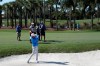 Brooks Koepka hits from a bunker on the ninth hole during the first round of the Honda Classic golf tournament, Thursday, Feb. 27, 2020, in Palm Beach Gardens, Fla. (AP Photo/Lynne Sladky)