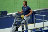 Tampa Bay Rays' Tyler Glasnow warms up during baseball practice, Tuesday, July 14, 2020, in St. Petersburg, Fla. (AP Photo/Mike Carlson)
