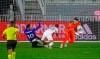 Inter Miami goalkeeper John McCarthy (1) makes a save against FC Cincinnati during the second half of an MLS soccer match Sunday, Nov. 8, 2020, in Fort Lauderdale, Fla. (David Santiago/Miami Herald via AP)