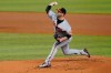 Baltimore Orioles starting pitcher Matt Harvey (32) throws a pitch during the first inning of a baseball game against the Miami Marlins, Tuesday, April 20, 2021, in Miami. (AP Photo/Marta Lavandier)