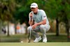 Matt Jones looks at his shot on the third hole during the final round of the Honda Classic golf tournament, Sunday, March 21, 2021, in Palm Beach Gardens, Fla. (AP Photo/Marta Lavandier)