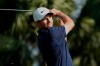 Aaron Wise hits from the seventh tee during the second round of the Honda Classic golf tournament, Friday, March 19, 2021, in Palm Beach Gardens, Fla. (AP Photo/Marta Lavandier)