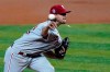 Philadelphia Phillies' Aaron Nola pitches during the first inning of a baseball gagainst the Miami Marlinsame , Friday, Sept. 11, 2020, in Miami. (AP Photo/Wilfredo Lee)