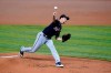 Washington Nationals' Erick Fedde pitches during the first inning of the first game of a baseball doubleheader against the Miami Marlins, Friday, Sept. 18, 2020, in Miami. (AP Photo/Wilfredo Lee)
