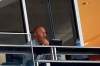 Miami Marlins CEO Derek Jeter watches during the first inning of a baseball game between the Marlins and the Atlanta Braves, Friday, Aug. 14, 2020, in Miami. (AP Photo/Wilfredo Lee)