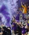 Orlando City fans cheer during the team's MLS soccer match against the Columbus Crew in Orlando, Fla., Wednesday, Nov. 4, 2020. Orlando won 2-1. (Stephen M. Dowell/Orlando Sentinel via AP)