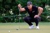 Henrik Stenson, of Sweden, lines up a putt on the sixth green during the final round of the Valspar Championship golf tournament, Sunday, May 2, 2021, in Palm Harbor, Fla. (AP Photo/Phelan M. Ebenhack)