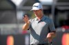 Adam Scott, of Australia, lines up a putt on the 17th green during the first round of the Arnold Palmer Invitational golf tournament, Thursday, March 5, 2020, in Orlando, Fla. (AP Photo/Phelan M. Ebenhack)