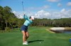 Danielle Kang winds up to hit her tee shot on the fifth hole during the final round of the Tournament of Champions LPGA golf tournament, Sunday, Jan. 24, 2021, in Lake Buena Vista, Fla. (AP Photo/Phelan M. Ebenhack)