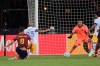 Real Salt Lake midfielder Damir Kreilach (8) scores a goal past San Jose Earthquakes midfielder Judson (93) and goalkeeper Daniel Vega, right, during the second half of an MLS soccer match Monday, July 27, 2020, in Kissimmee, Fla. (AP Photo/Phelan M. Ebenhack)