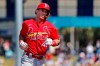 St. Louis Cardinals' Paul Goldschmidt rounds the bases after hitting a solo home run during the first inning of a spring training baseball game against the New York Mets Friday, Feb. 28, 2020, in Port St. Lucie, Fla. (AP Photo/Jeff Roberson)
