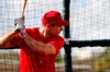 St. Louis Cardinals' Paul Goldschmidt takes his turn in the batting cage during spring training baseball practice Wednesday, Feb. 12, 2020, in Jupiter, Fla. (AP Photo/Jeff Roberson)