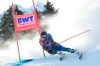 United States' Ted Ligety speeds down the course during an alpine ski, men's World Cup Giant slalom, in Adelboden, Switzerland, Saturday, Jan. 9, 2021. (AP Photo/Marco Tacca)