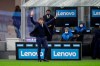 Inter Milan's head coach Antonio Conte follows the Serie A soccer match between Inter Milan and Spezia, at the San Siro Stadium in Milan, Italy, Sunday, Dec. 20, 2020. (AP Photo/Luca Bruno)