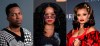 This combination photo shows Leslie Odom Jr. posing for a portrait on Nov. 8, 2019 in New York, from left, H.E.R. at the 51st NAACP Image Awards on Feb. 22, 2020 in Pasadena, Calif. and Andra Day at the 11th annual CNN Heroes: An All-Star Tribute at the American Museum of Natural History on Dec. 17, 2017, in New York. On Wednesday, Feb. 3, 2021, Leslie Odom Jr., H.E.R. and Andra Day were announced along with Celeste and Diane Warren as the Golden Globe nominees for best original song. The Globes will air live on Feb. 28. (AP Photo)