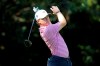 John Augenstein tees off on the 7th hole during the second round of the Masters Friday, Nov. 13, 2020, in Augusta, Ga. (Curtis Compton/Atlanta Journal-Constitution via AP)