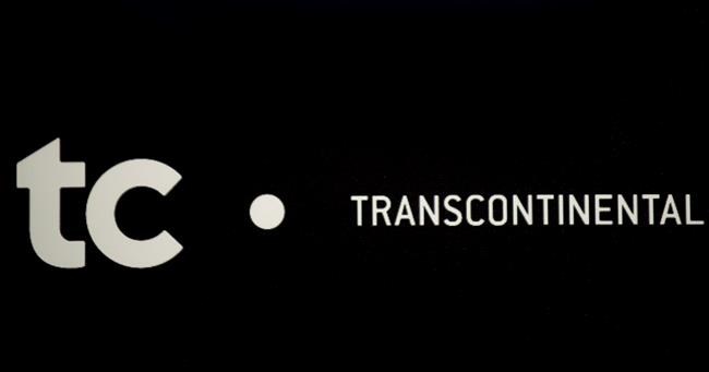 Transcontinental Inc. says its net earnings attributable to shareholders grew 15 per cent in the second quarter despite lower revenues resulting from the sale of its paper packaging operations. A TC Transcontinental sign is pictured at the company's annual general meeting in Montreal, Tuesday, March 11, 2014. THE CANADIAN PRESS/Graham Hughes