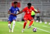 Canadian international Alphonso Davies sat out training Wednesday ahead of Bayern Munich's Champions League quarter-final against Barcelona. Chelsea's Callum Hudson-Odoi, left, and Bayern's Alphonso Davies battle for the ball during the Champions League round of 16 second leg soccer match between Bayern Munich and Chelsea at Allianz Arena in Munich, Germany, Saturday, Aug. 8, 2020. THE CANADIAN PRESS/AP-Matthias Schrader