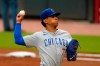 Chicago Cubs starting pitcher Adbert Alzolay delivers against the Atlanta Braves during the second inning of a baseball game Thursday, April 29, 2021, in Atlanta. (AP Photo/John Bazemore)