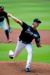 Atlanta Braves starting pitcher Kyle Wright (30) delivers during an intra squad baseball game Thursday, July 16, 2020, in Atlanta. (AP Photo/John Bazemore)