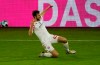 Mainz' German defender Alexander Hack celebrates scoring during the German first division Bundesliga football match between FC Bayern Munich and Mainz 05 in Munich, Germany, Sunday Jan. 3, 2021. (Guenter Schiffmann/Pool via AP)