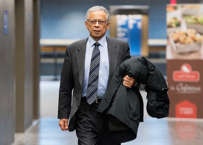 Former SNC-Lavalin vice-president Sami Bebawi is shown at the courthouse in Montreal, Thursday, December 19, 2019, for pre-sentencing arguments. Bebawi was found guilty recently on charges including fraud, corruption of foreign officials and laundering proceeds of crime. THE CANADIAN PRESS/Graham Hughes