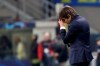 Inter Milan's head coach Antonio Conte reacts after Barcelona's Ansu Fati scores his side's second goal during the Champions League, group F soccer match between Inter Milan and F.C. Barcelona, at the San Siro stadium in Milan, Italy, Tuesday, Dec. 10, 2019. (AP Photo/Luca Bruno)