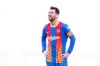 Barcelona's Lionel Messi reacts end of the Spanish La Liga soccer match between FC Barcelona and Atletico Madrid at the Camp Nou stadium in Barcelona, Spain, Saturday, May 8, 2021. (AP Photo/Joan Monfort)