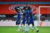 Chelsea players leave the field end of the English Premier League soccer match between Sheffield United and Chelsea at Bramall Lane in Sheffield, England, Saturday, July 11, 2020. Sheffield United won 3-0. (AP photo/Rui Vieira, Pool)