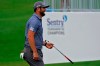 Jon Rahm smiles after chipping in for eagle on the ninth green during third round of the Tournament of Champions golf event, Saturday, Jan. 4, 2020, at Kapalua Plantation Course in Kapalua, Hawaii. (AP Photo/Matt York)