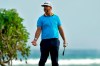Scott Piercy tosses his ball after missing his birdie putt on the 16th green during the first round of the Sony Open PGA Tour golf event, Thursday, Jan. 9, 2020, at Waialae Country Club in Honolulu. (AP Photo/Matt York)