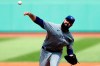 Toronto Blue Jays' Matt Shoemaker pitches during the third inning of a baseball game against the Boston Red Sox, in Boston on August 9, 2020. The Toronto Blue Jays will send Matt Shoemaker to the mound for Game 1 of their wild-card series against the Tampa Bay Rays. Blake Snell will start for Tampa Bay in the opener of the best-of-three series on Tuesday at Tropicana Field. THE CANADIAN PRESS/AP, Michael Dwyer