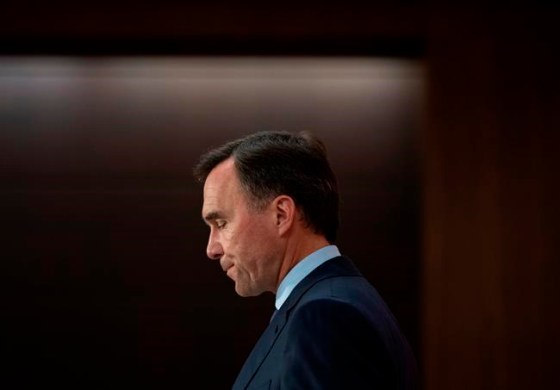 Minister of Finance Bill Morneau announces his resignation during a news conference on Parliament Hill in Ottawa, on Monday, Aug. 17, 2020. THE CANADIAN PRESS/Justin Tang