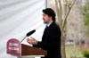 Prime Minister Justin Trudeau speaks during his daily news conference on the COVID-19 pandemic outside his residence at Rideau Cottage in Ottawa, on Monday, May 4, 2020. THE CANADIAN PRESS/Justin Tang
