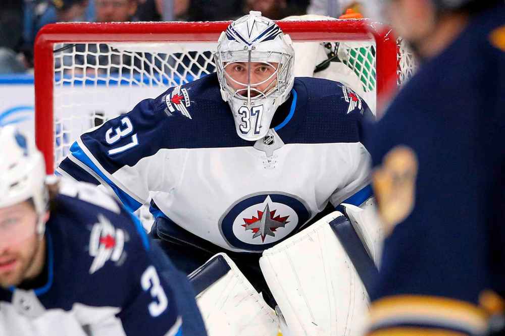 (AP Photo/Jeffrey T. Barnes)
The Jets have had to rely on No. 1 goalie Connor Hellebuyck to save the day all too often.