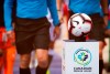 The game ball sits on a pedestal ahead of the inaugural soccer match of the Canadian Premier League between Forge FC of Hamilton and York 9 in Hamilton, Ont. Saturday, April 27, 2019. All eight Canadian Premier League teams will be back training Thursday in the wake of FC Edmonton getting the green light from local government and health authorities. THE CANADIAN PRESS/Aaron Lynett