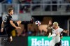 D.C. United defender Frederic Brillant (13) and Toronto FC midfielder Alejandro Pozuelo, right, vie for the ball during the first half of an MLS soccer match Saturday, June 29, 2019, in Washington. Bad blood bubbled over at the final whistle when Toronto FC and D.C. United tied 2-2 July 13 at the MLS is Back Tournament. The two renew hostilities Saturday as Toronto kicks off what looks to be an extensive stint south of the border due to the pandemic. THE CANADIAN PRESS/AP, Andrew Harnik