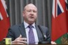 Dr. Brent Roussin, Manitoba chief public health officer, speaks during the province's latest COVID-19 update at the Manitoba legislature in Winnipeg Monday, March 30, 2020. THE CANADIAN PRESS/John Woods