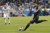 Montreal Impact's Saphir Taider scores a penalty kick against Real Salt Lake' during second half MLS soccer action in Montreal, Wednesday May 29, 2019. The Montreal Impact are giving their first-team players access to Centre Nutrilait's fields starting on Monday for individual training during the COVID-19 pandemic. THE CANADIAN PRESS/Graham Hughes