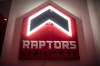 A logo for the Raptors Uprising GC is seen at the Bell Fibe House in Toronto on Thursday, June 21, 2018. Kenneth (Kenny Got Work) Hailey scored 86 points in two games Thursday as unbeaten Raptors Uprising GC defeated the Gen.G Tigers at The Turn, a US$260,000 NBA 2K League esports tournament. THE CANADIAN PRESS/ Tijana Martin
