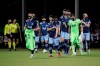 Vancouver Whitecaps players wearing Black Lives Matter masks take the field for an MLS soccer match against the San Jose Earthquakes, Wednesday, July 15, 2020, in Kissimmee, Fla. Roberto Luongo was game but the Vancouver Whitecaps found a backup goalkeeper without having to delve into the ranks of retired NHL netminders. THE CANADIAN PRESS/AP John Raoux
