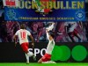 Leipzig's Patrik Schick, right, celebrates after scoring a goal during the German Bundesliga soccer match between RB Leipzig and FC Augsburg in Leipzig, Germany, Saturday, Dec. 21, 2019. (AP Photo/Jens Meyer)